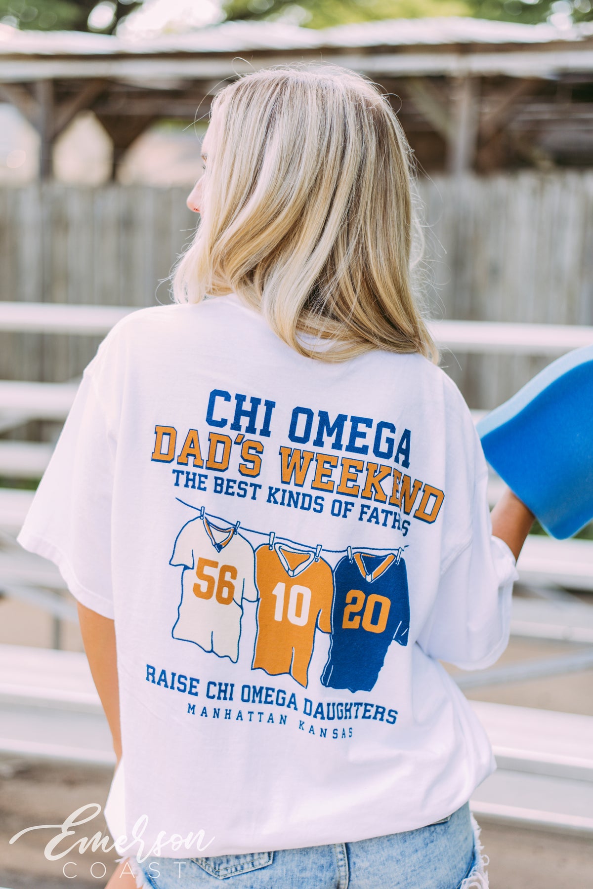 Chi Omega Dad&#39;s Weekend Jersey Tee