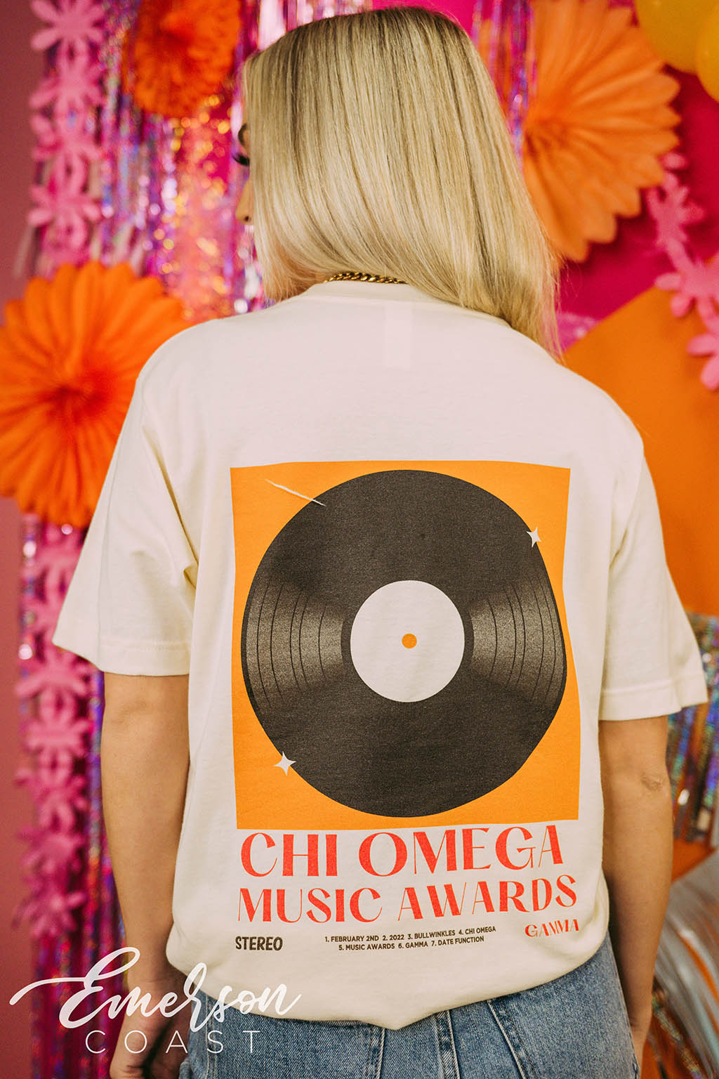 Chi Omega Function Music Awards Tee