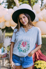 Chi Omega Crest Notch Tee