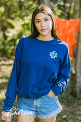 Chi Omega Wish Week Skull Long Sleeve Tee