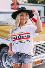 Chi Omega Homecoming Notch Tee