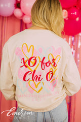 Chi O Xo For Chi O Valentines Day Long Sleeve Tee