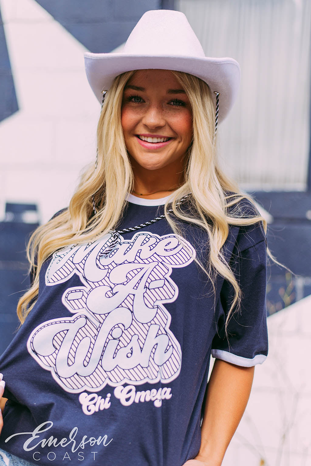 Chi Omega Make A Wish Jersey Tee