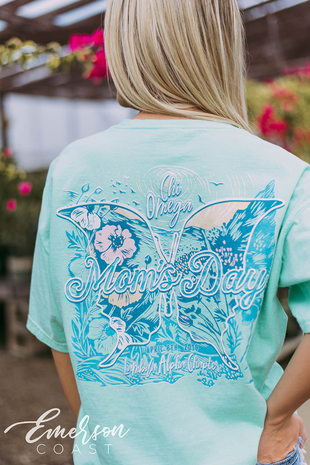 Chi Omega Mom&#39;s Day Butterfly Tee
