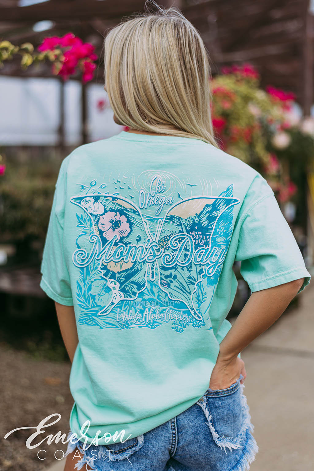 Chi Omega Mom's Day Butterfly Tee