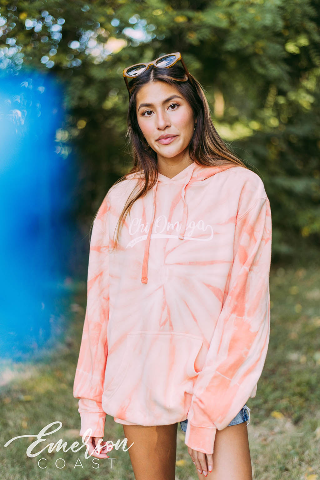Chi Omega Just Peachy Hoodie