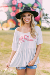Chi O Sisters On Purpose Peplum Tee