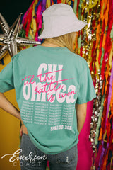 Chi Omega Philanthropy Dance Blue Tee