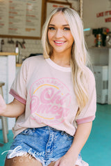 Chi Omega Recruitment Colorblock Ringer Tee