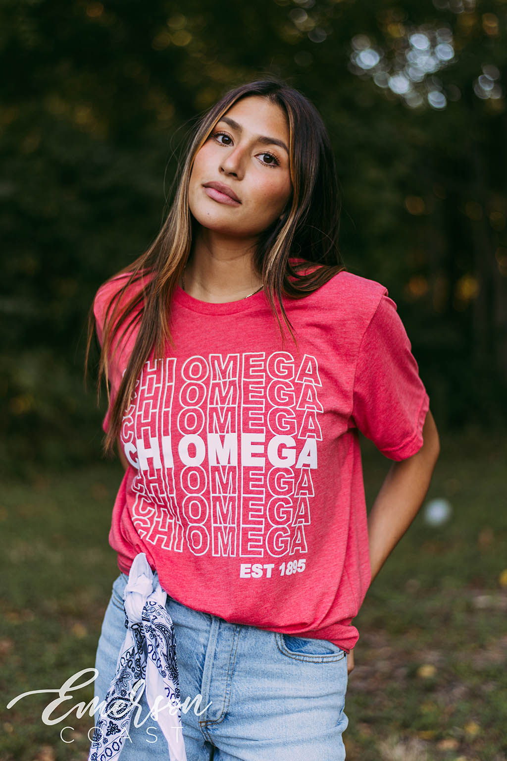 Chi Omega Red PR Tshirt
