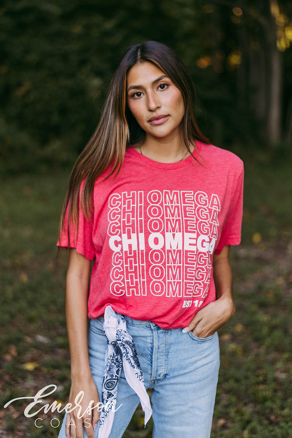 Chi Omega Red PR Tshirt