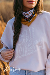 Chi Omega Subtle Sand Crewneck