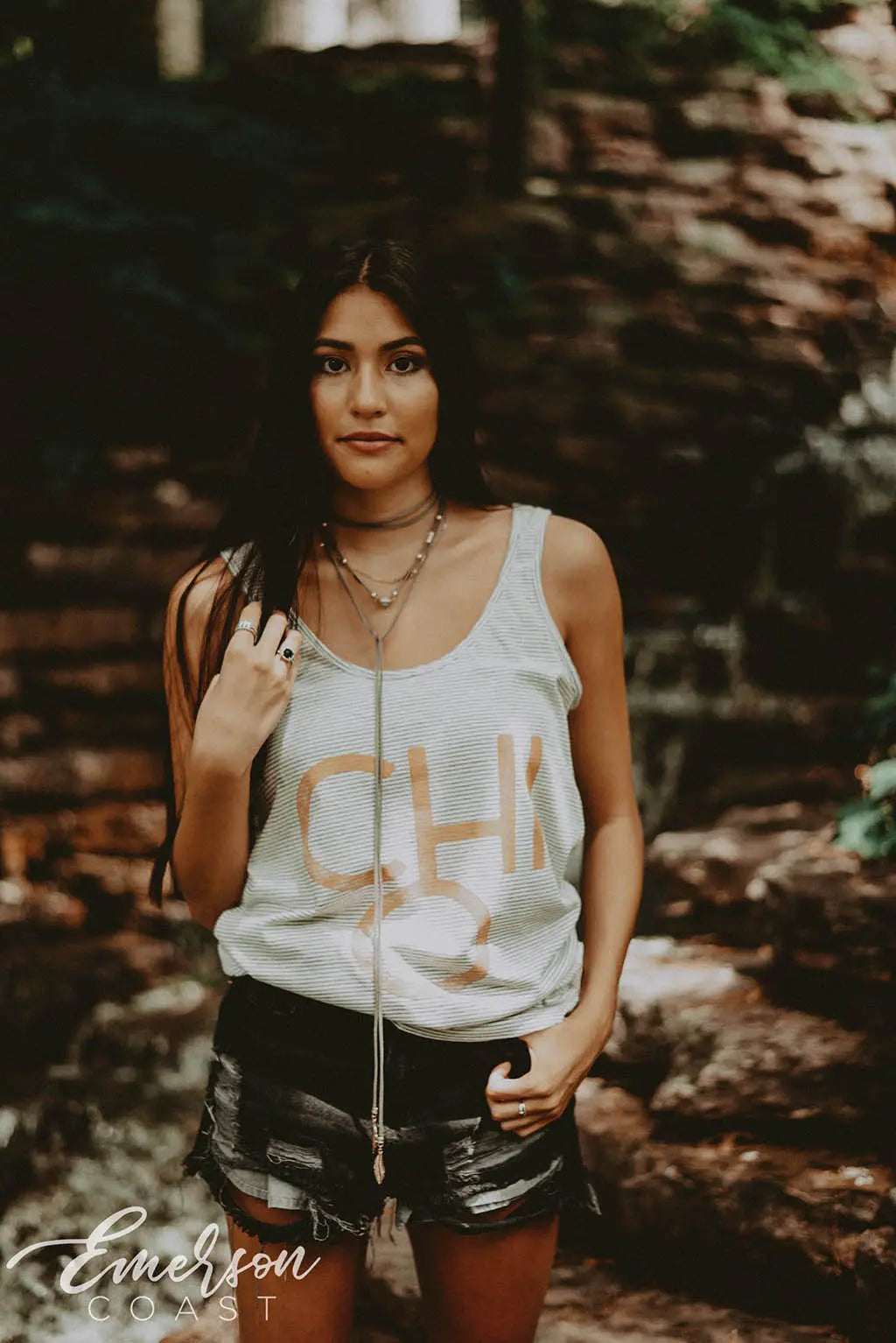 Chi O Striped Tank