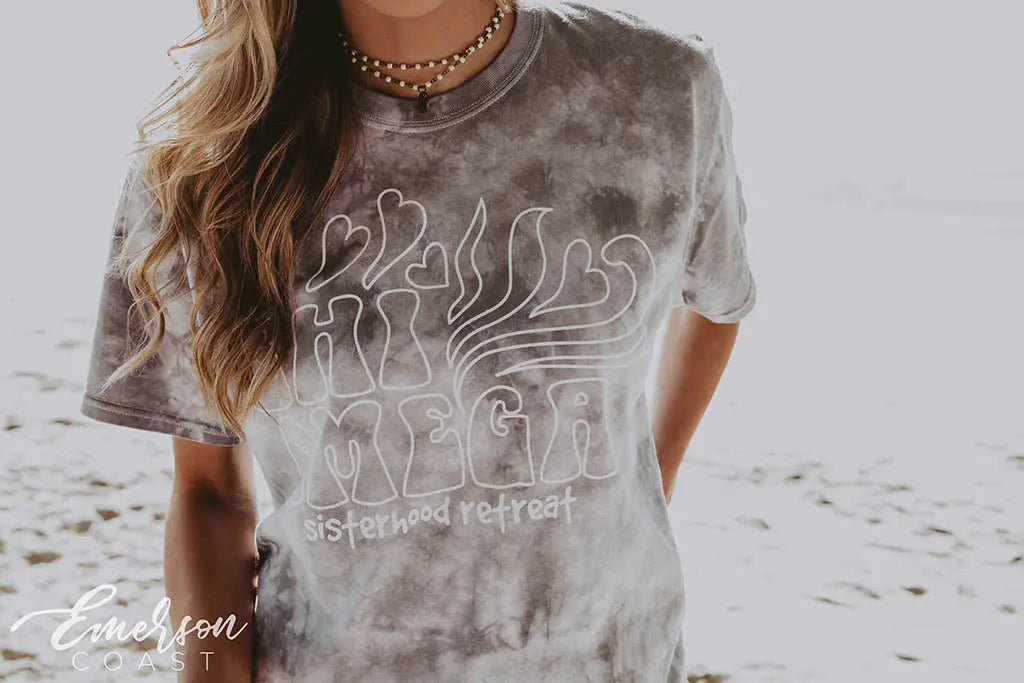 Chi O Sisterhood Retreat Tie Dye Tee