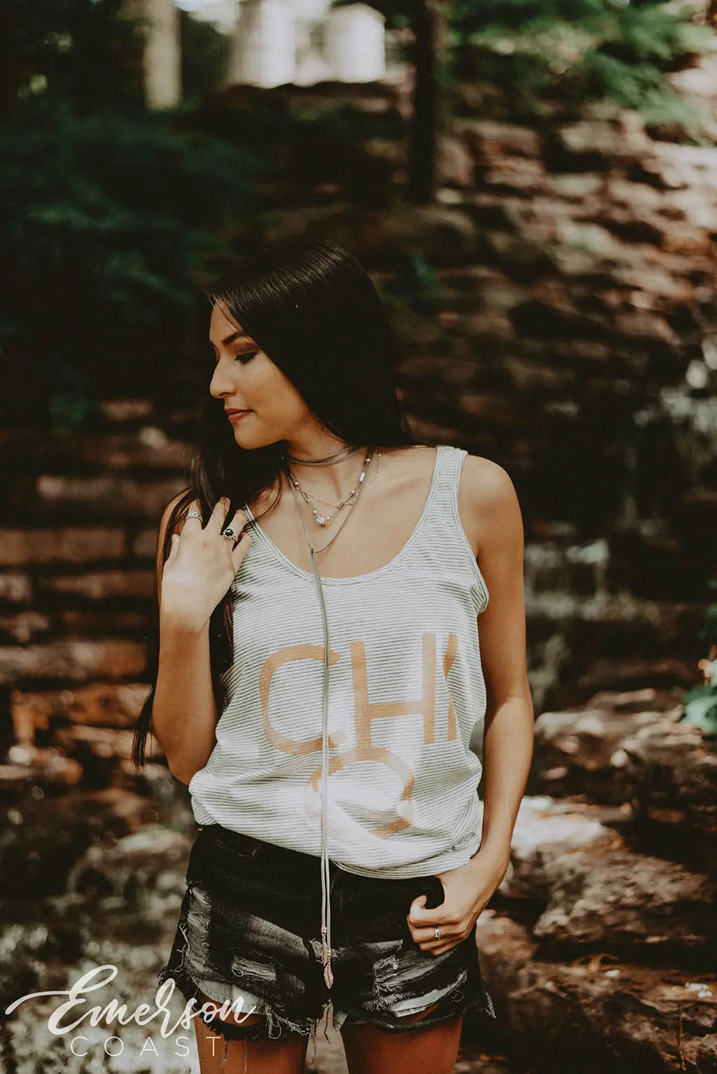 Chi O Striped Tank