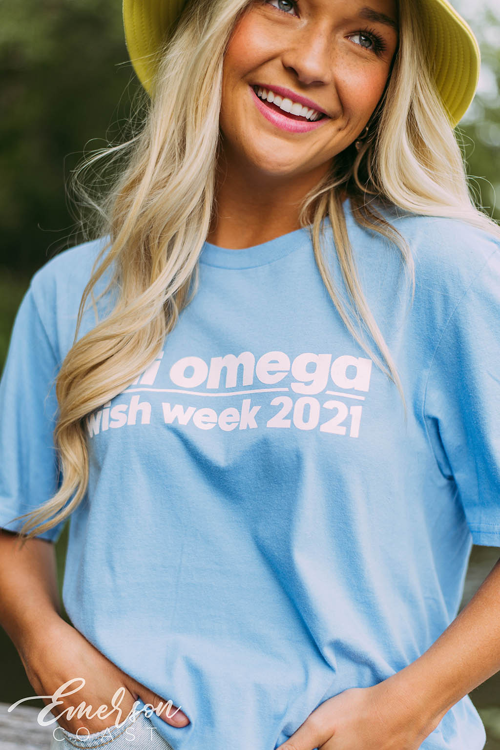 Chi Omega Smiley Face Wish Week Tee