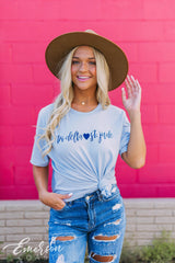Tri Delta Loves St. Jude Blue Tee