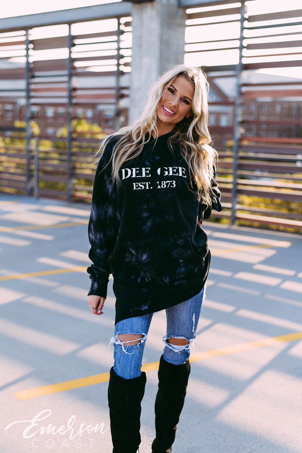 Dee Gee Black Tie Dye PR Hoodie