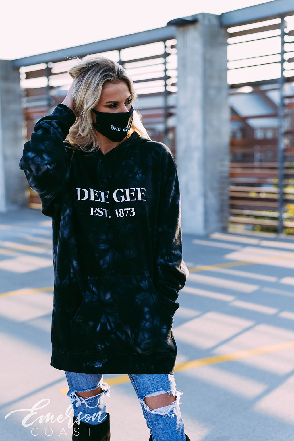 Dee Gee Black Tie Dye PR Hoodie