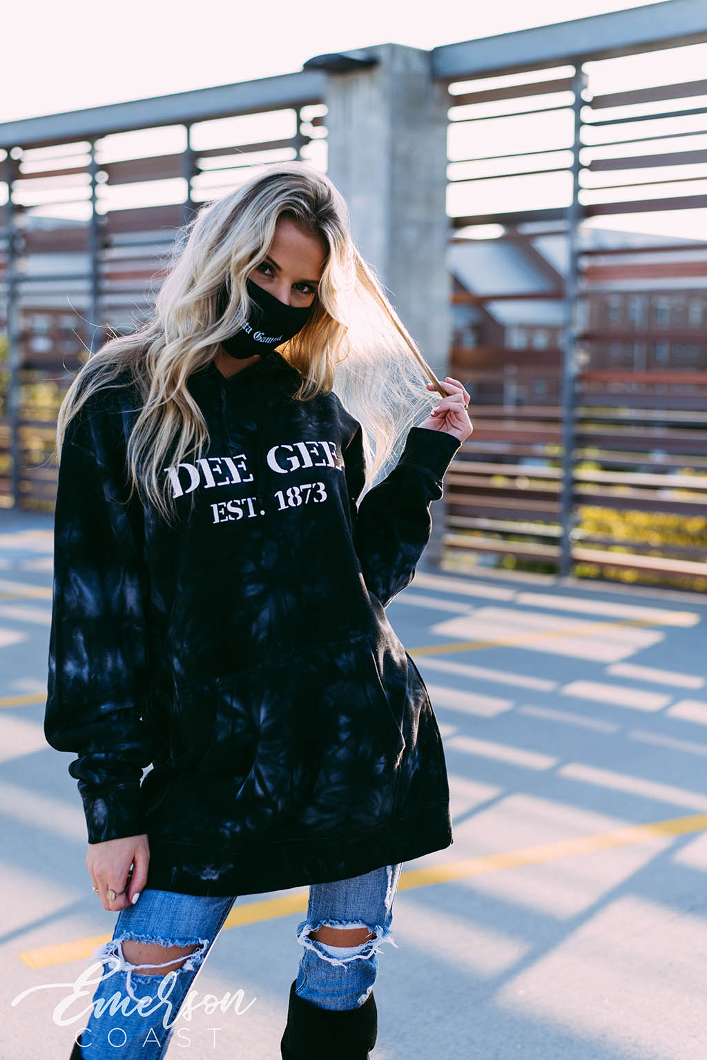 Dee Gee Black Tie Dye PR Hoodie