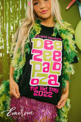 Delta Zeta Bid Day DeeZee-Palooza Black Tee