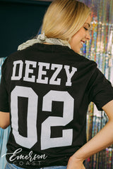 Delta Zeta Athletics Black Henley