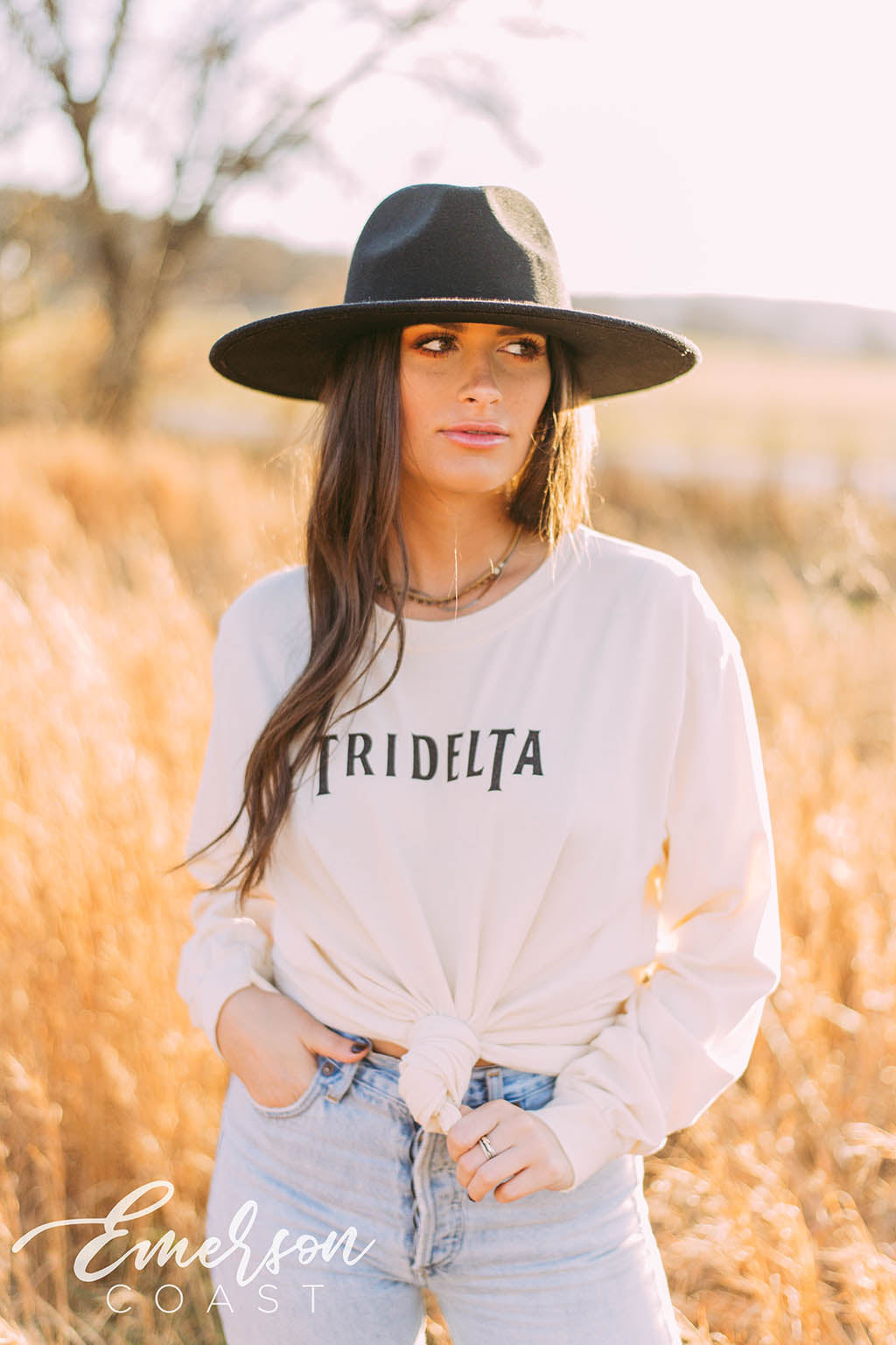 Tri Delta Beatles Long Sleeve Tshirt