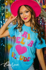 Tri Delta Hearts St. Jude Acid Colorful Tee