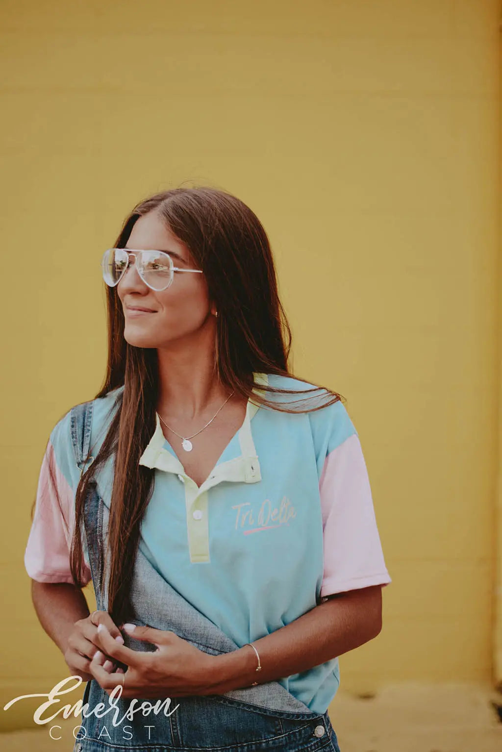 Delta Delta Delta Colorblock PR Henley