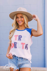 Tri Delta Royal Cut Off Tank