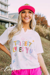 Delta Delta Delta PR Doodle Notch Tee