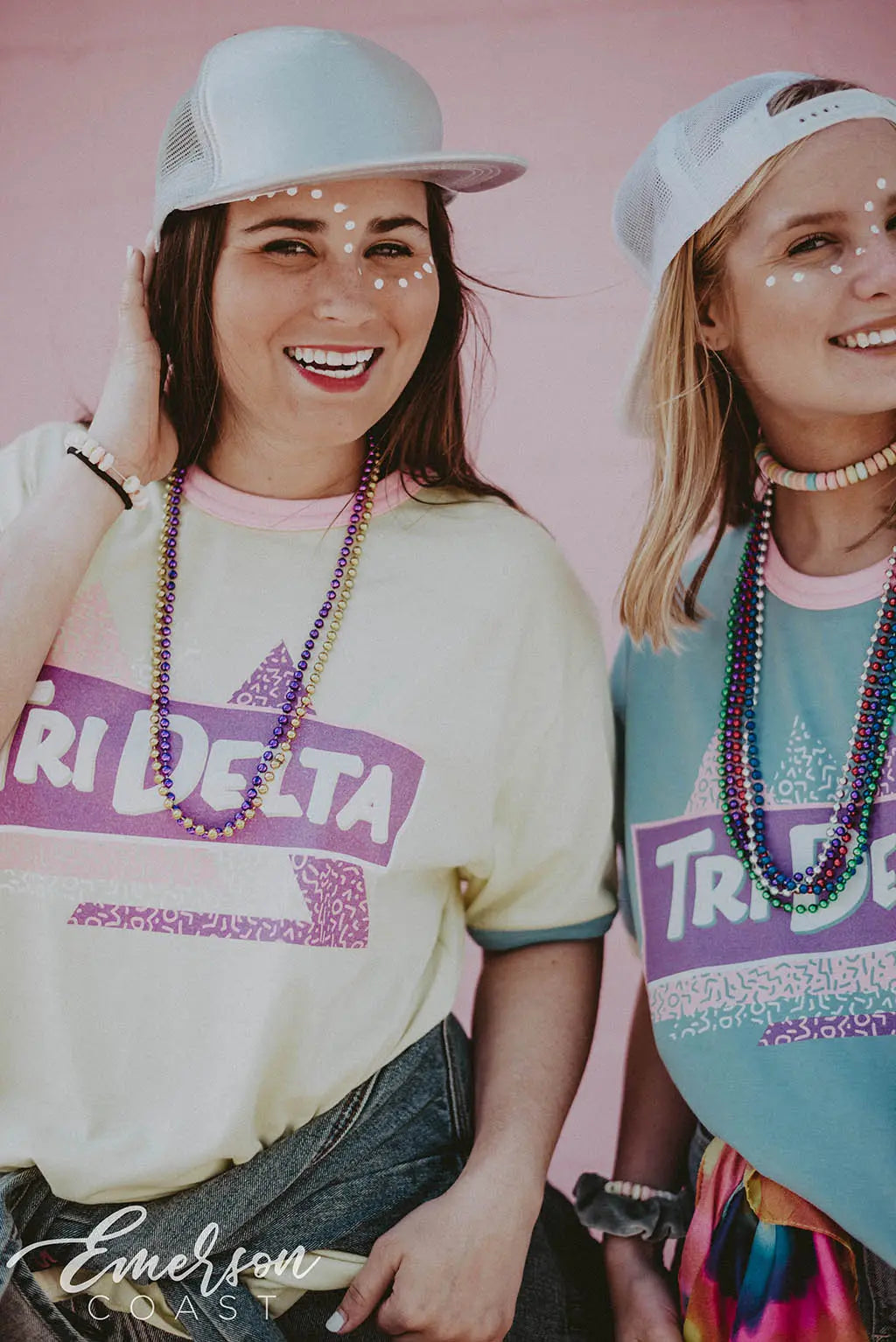 Tri Delta Full House Bid Day Ringer Tee