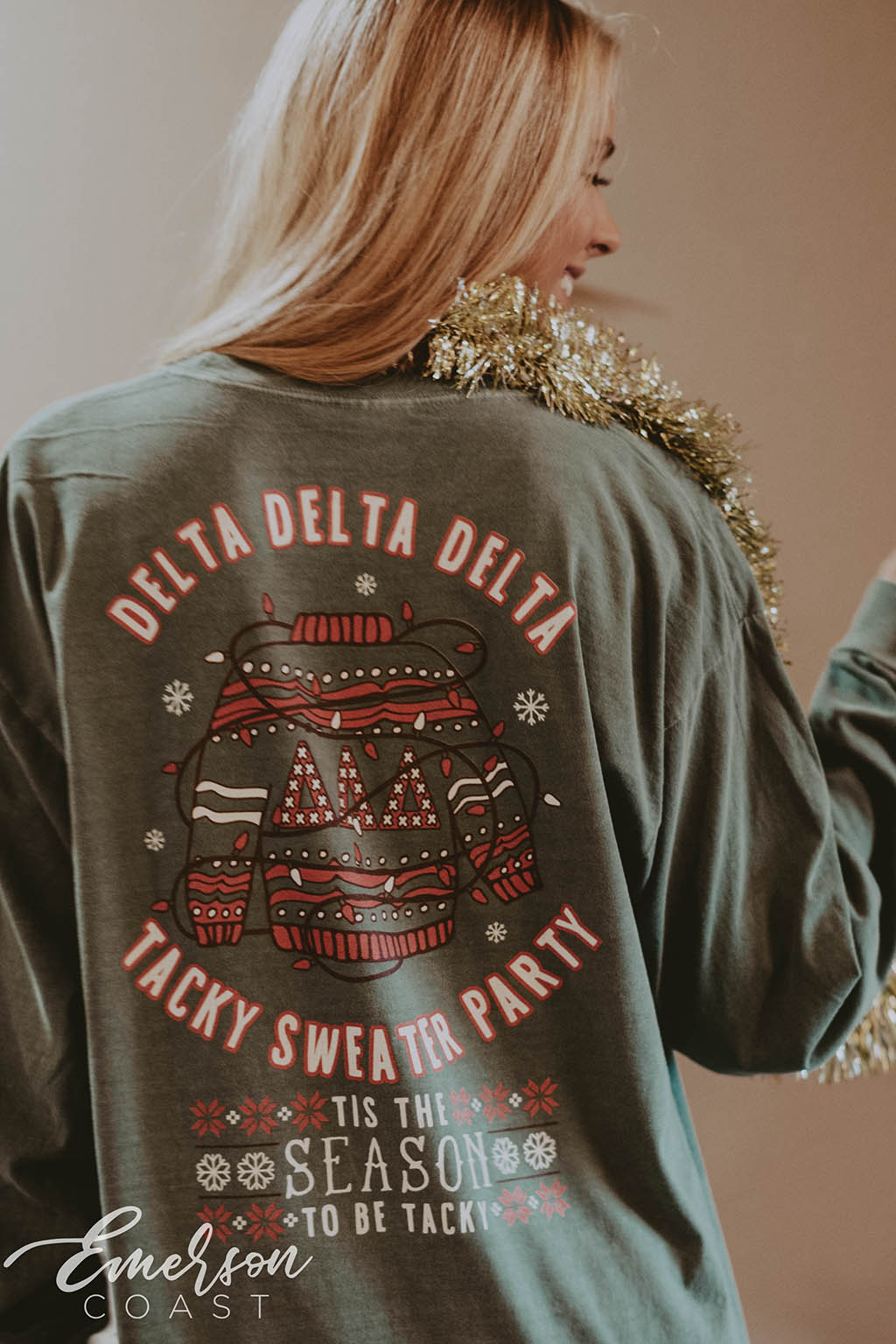 Tri Delt Tacky Sweater Party Tshirt