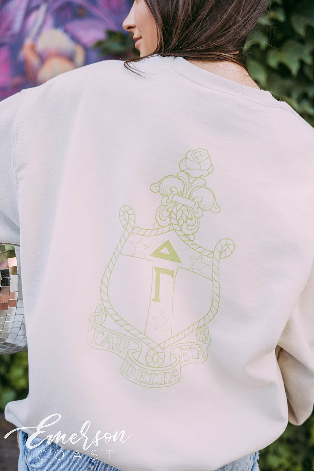 Delta Gamma Crest Sand Sweatshirt