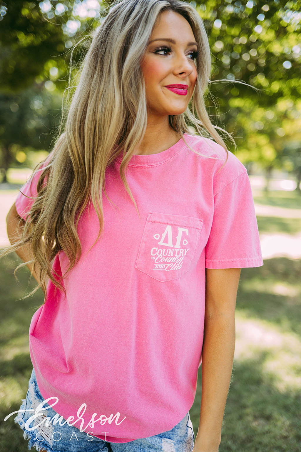 Delta Gamma Social Country vs Country Club Tee