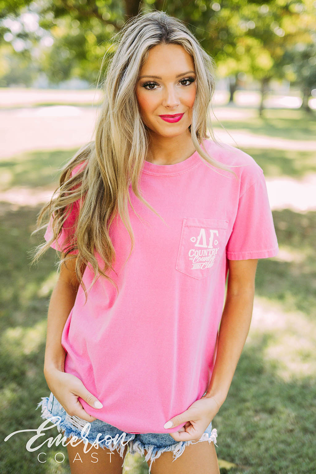 Delta Gamma Social Country vs Country Club Tee