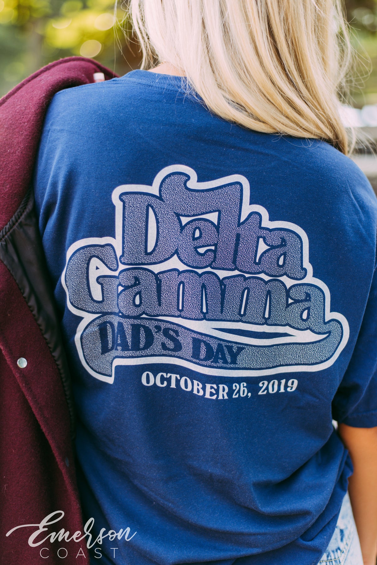 Delta Gamma Dad&#39;s Day Navy Tee