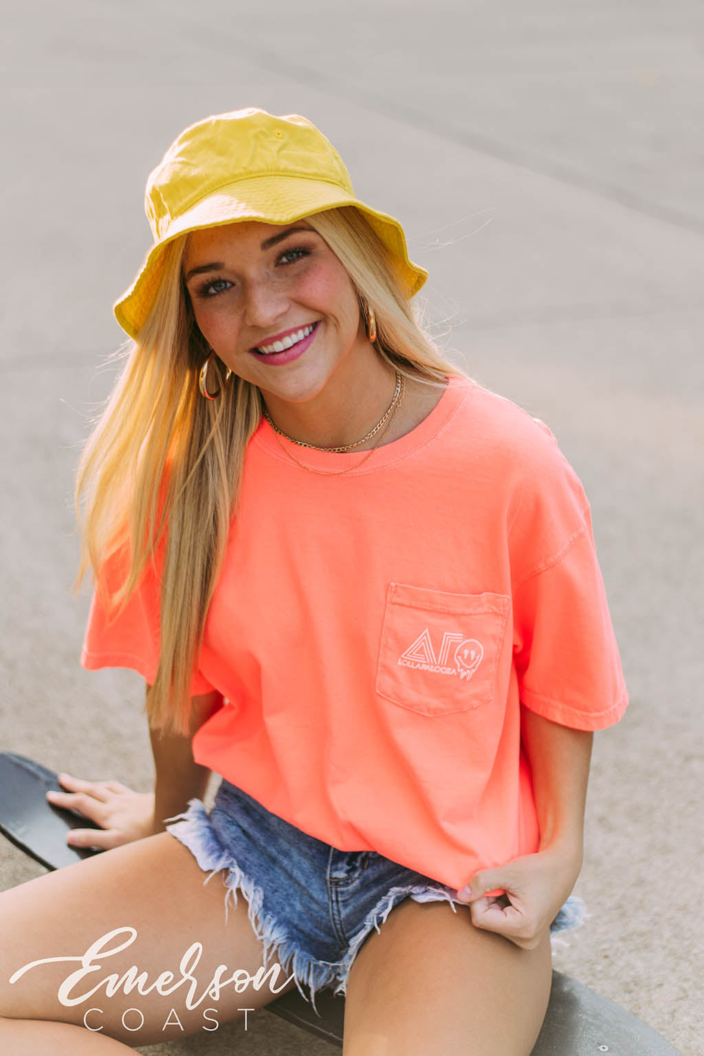 Delta Gamma Lolla Palooza Smiley Tee