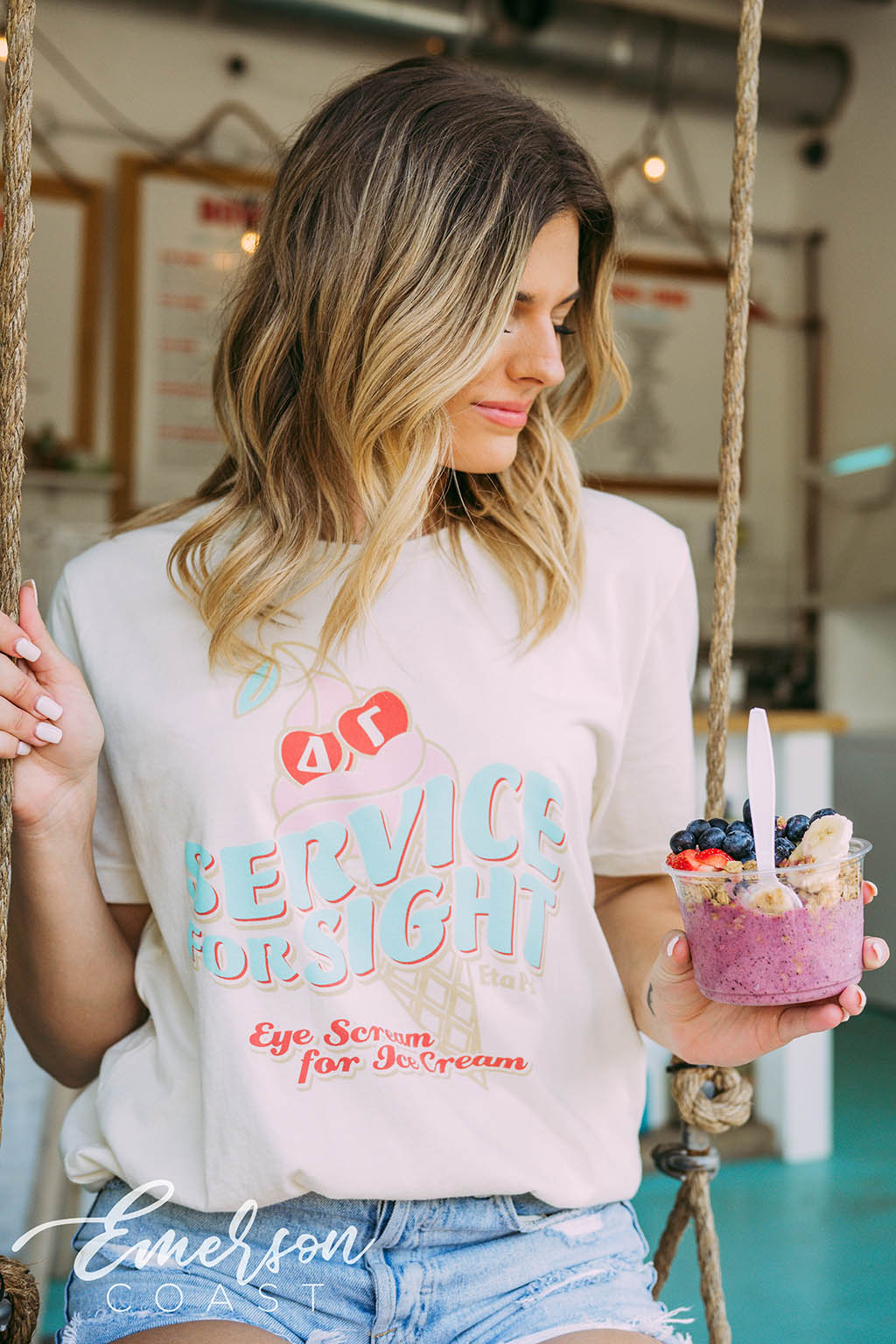 Delta Gamma Philanthropy Service for Sight Tee