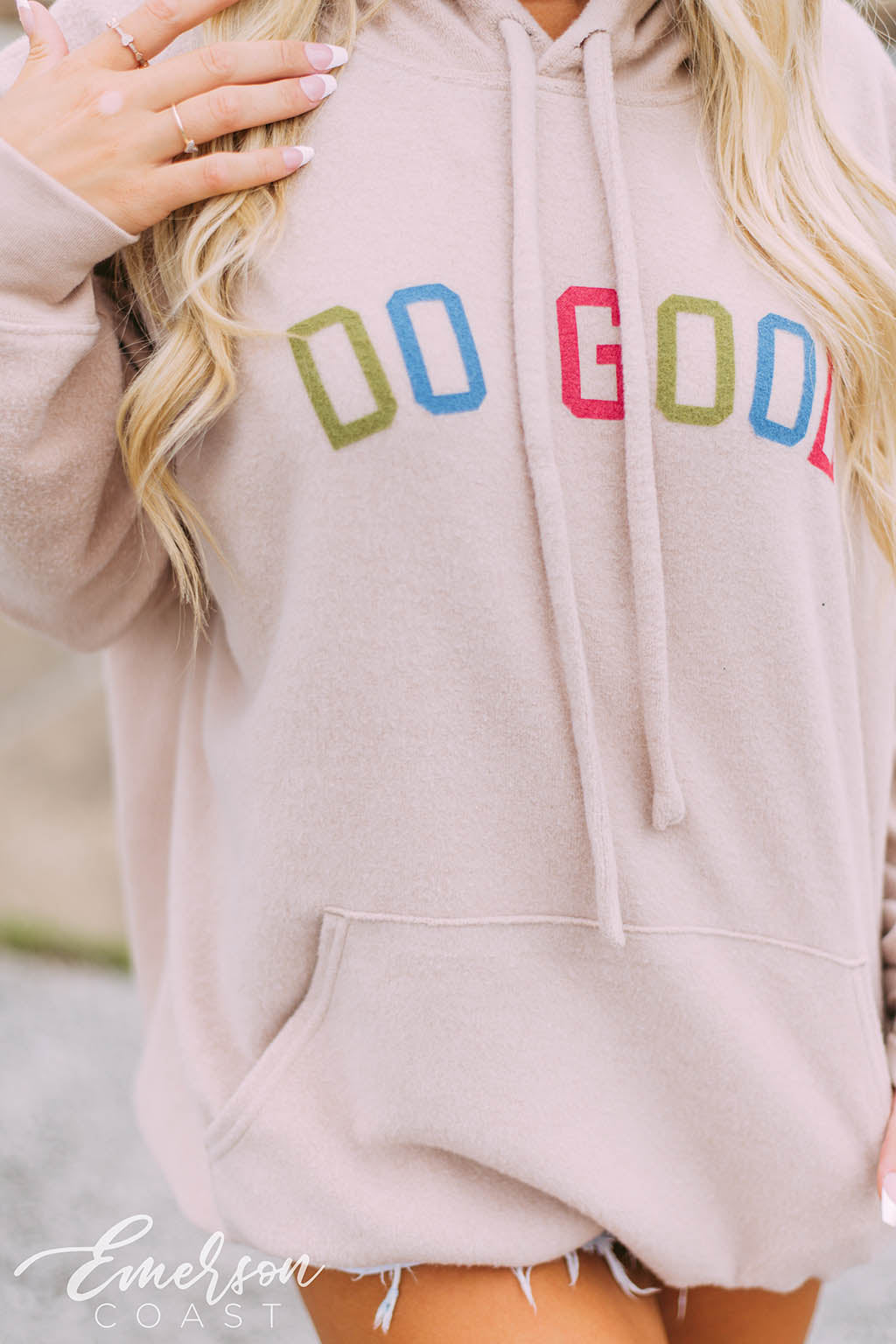 Delta Gamma Do Good Sueded Hoodie