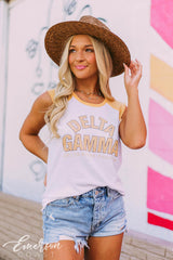 Delta Gamma Yellow Cut Off Tank