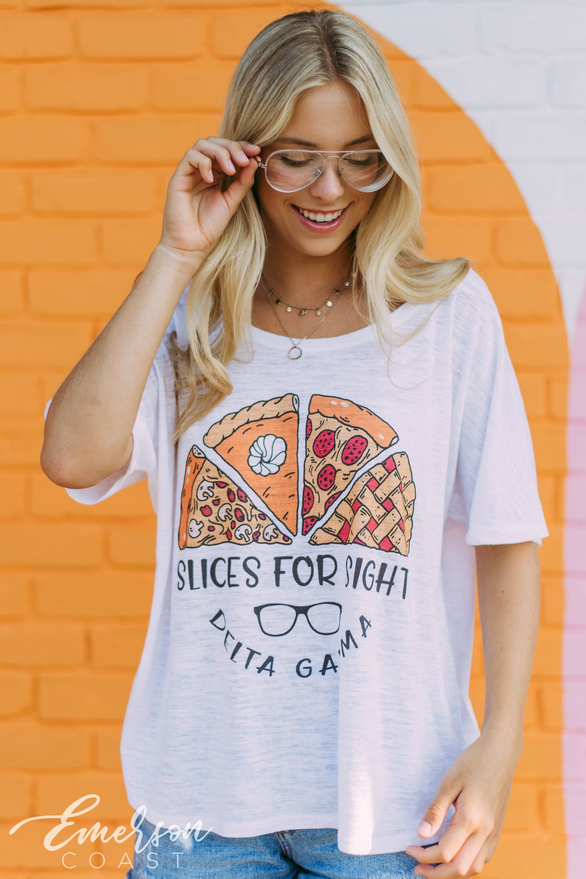 Delta Gamma Slices For Sight Slouchy Tee