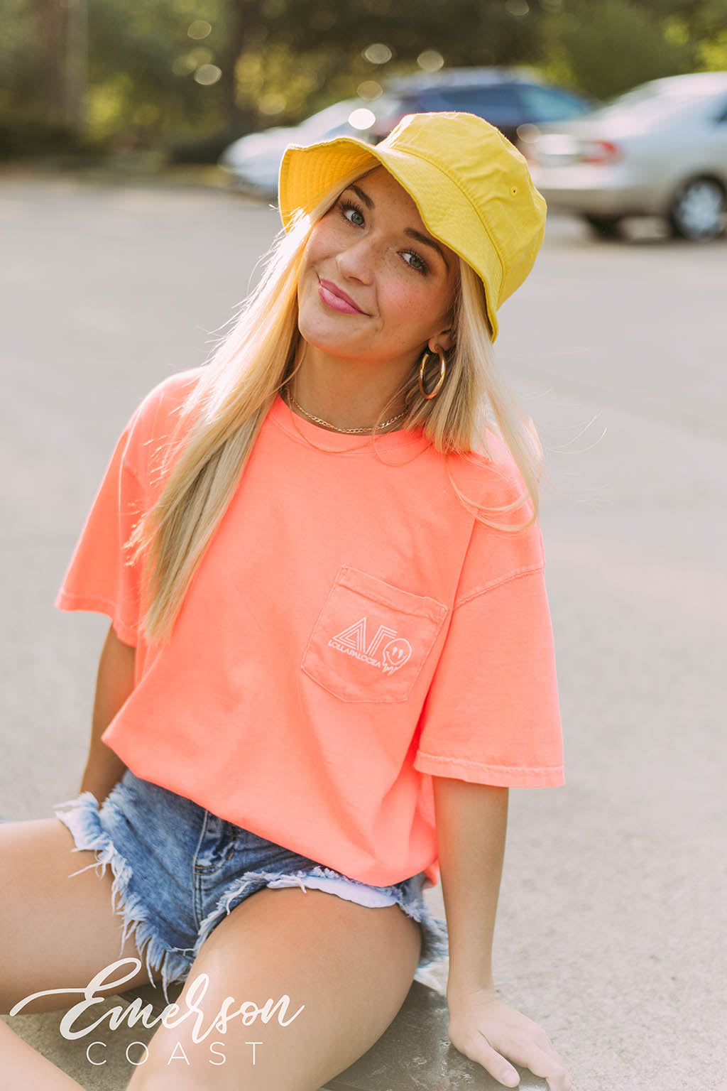 Delta Gamma Lolla Palooza Smiley Tee