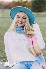 Delta Gamma Simple Ivory Long Sleeve Tshirt