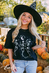 Delta Omega Halloween Hayride Dancing Skeletons Tee