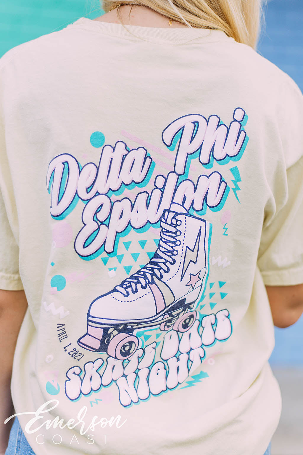 Delta Phi Epsilon Skate Date Night Tee