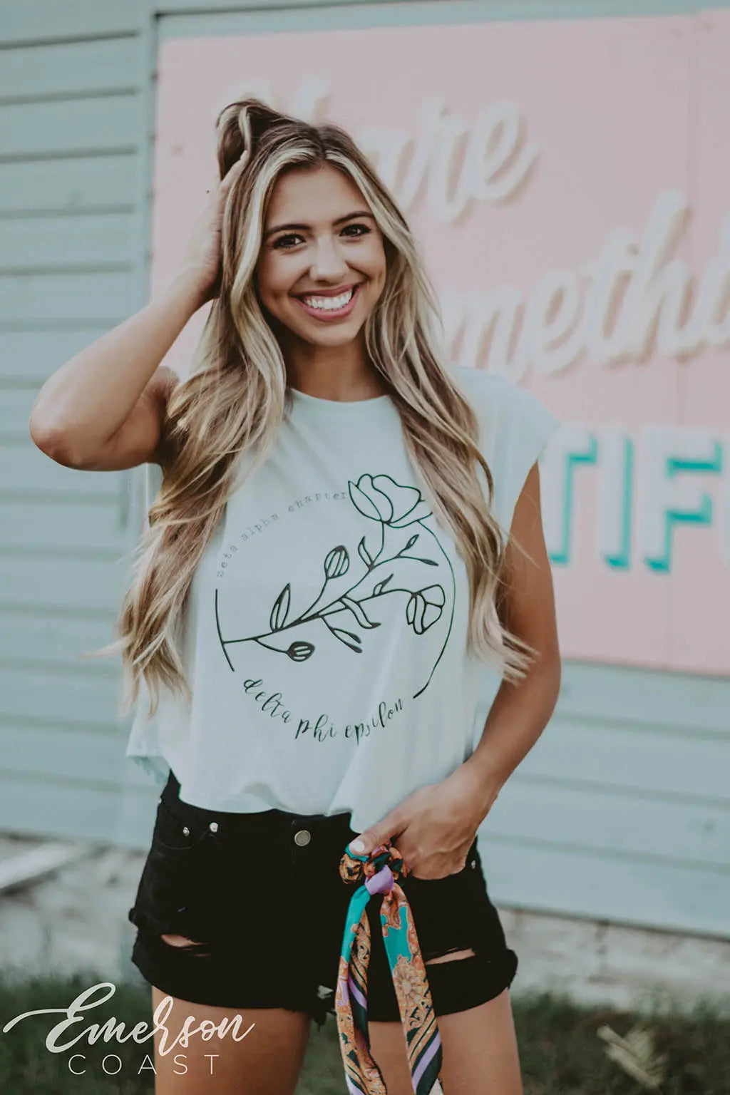 Delta Phi Epsilon Philanthropy Crop Tee