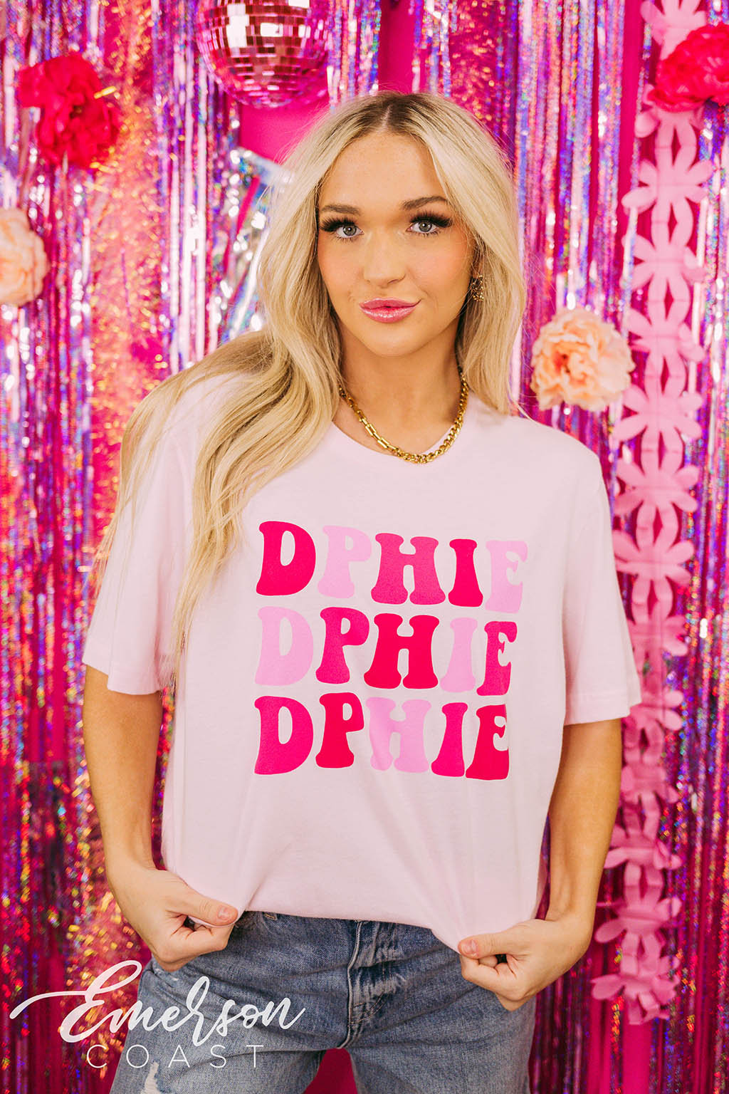 Delta Phi Epsilon Recruitment Monochromatic Tee