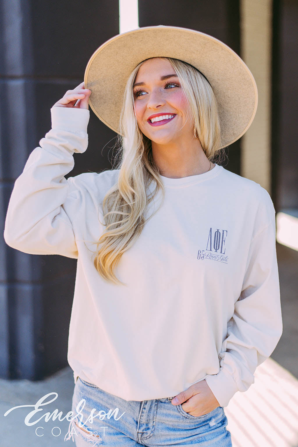 Delta Phi Epsilon Roses Gala Long Sleeve T-shirt