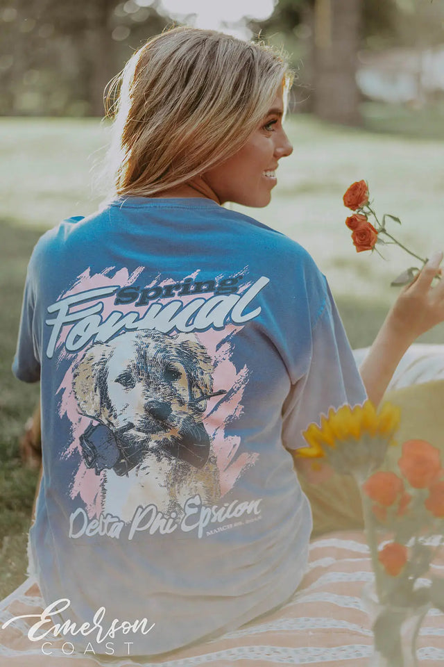 Delta Phi Epsilon Spring Formal Tee